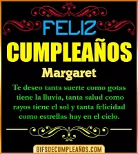 Frases de Cumpleaños Margaret